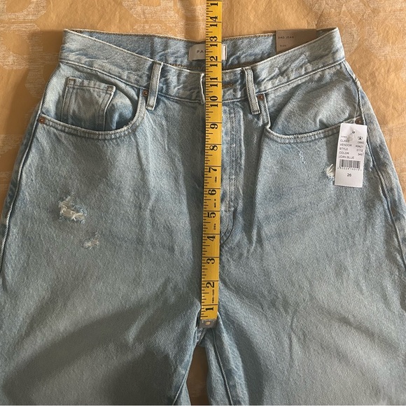 PacSun Dad Jeans in Eco Light Distressed Wash Size 26 - New With Tags! - Picture 7 of 12